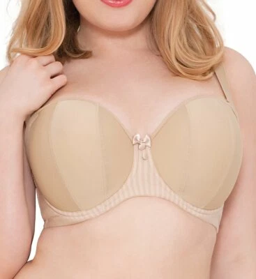 Sujetador sin tirantes CURVY KATE Biscotti Luxe, EE. UU. 34H, UK 34FF, NUEVO SIN ETIQUETAS Foto 1 de 4