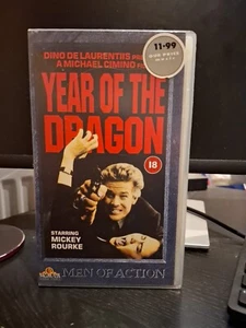 YEAR OF THE DRAGON VHS 1985 Mickey Rourke Michael Cimino - Picture 1 of 4