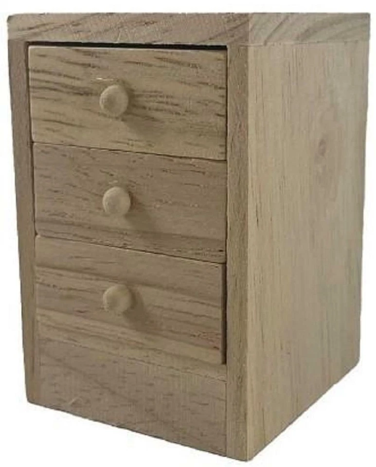 Bambole Casa Legno Grezzo Contenitore Cabinet Miniatura Cameretta Vivaio Studio - Immagine 1 di 4