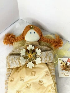 Gund Design Natur singt Weihnachten Engel Strumpf Neu Christian Country Rustikal - Bild 1 von 10