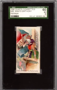 1890 N80 Duke Holidays king's Birthday   SGC 60 -3136 - Picture 1 of 2