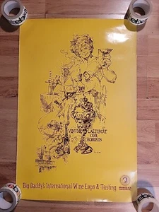 Póster vintage de Big Daddy's Wine Expo Miami Beach - Imagen 1 de 10