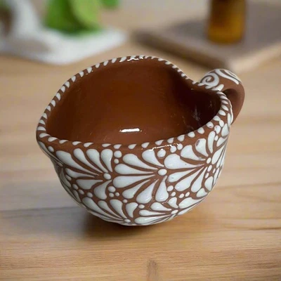 Talavera Heart Mug | Handcrafted Mexican Coffee Cup - Image 1 of 4