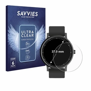 6x Film Protection Ecran pour Montres (Circulaire, ø: 37 mm) Film Protecteur - Photo 1/11