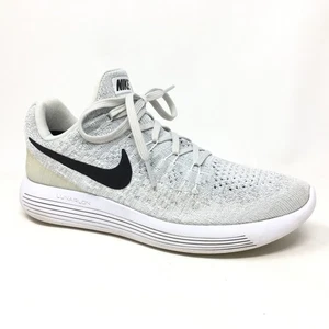 Nike LunarEpic Low Flyknit 2 Running Shoes Sneakers Womens Size 7.5 Gray Gym - Picture 1 of 9