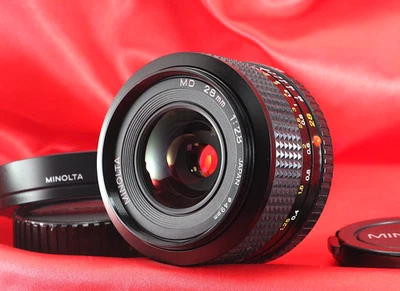 MINOLTA New MD 28mm F/2.8 [N-MINT] Wide Angle MF Lens For MC MD Mount from JAPAN - Image 1 of 4