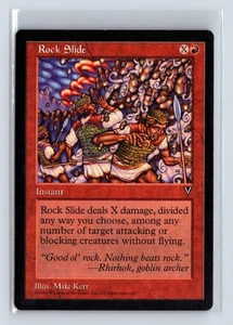 (2x) ROCK SLIDE – MTG Magic the Gathering Card – Visions – Common - Picture 1 of 6