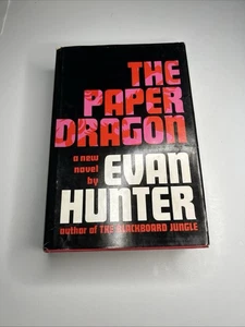 The Paper Dragon Evan Hunter 1966 Buch Club Edition HC DJ Delacorte Press Vintage - Bild 1 von 7