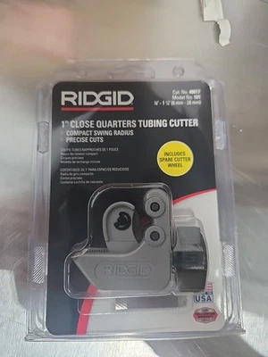 RIDGID 101 1/4-Inch to 1-1/8-Inch Close Quarters Tubing Cutter (40617) - Image 1 of 2