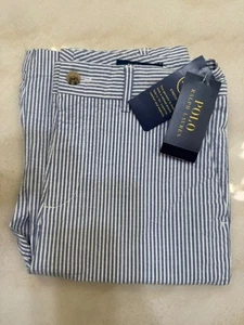 Polo Ralph Lauren boys blue seersucker shorts. NWT. Size 14. - Picture 1 of 7