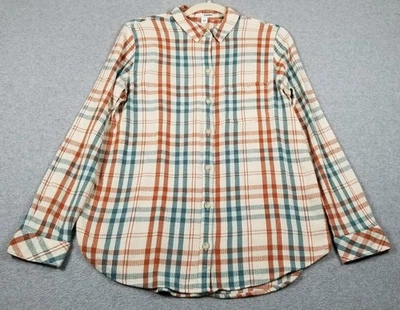 Camisa con botones SONOMA para mujer mediana M a cuadros manga larga bolsillo textura informal Foto 1 de 4