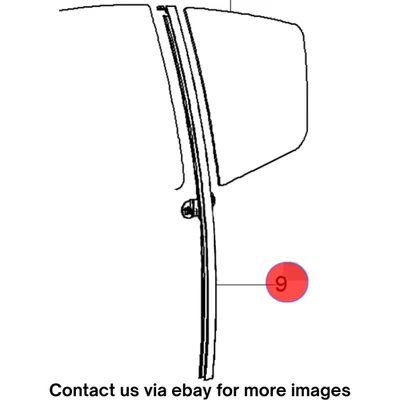 2010 Chevrolet Cruze Left Rear Side Window Channel Used OEM 42393744 - Image 1 of 4