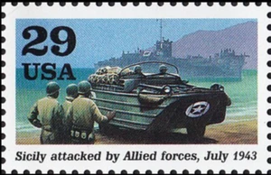 US #2765c MNH 1993 Amphibious landing craft beach Sicily attacke - Picture 1 of 1
