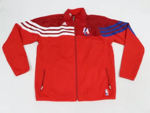 Adidas Los Angeles Clippers Jacket Men XL Basketball Red Athletic Track Jacket Cover