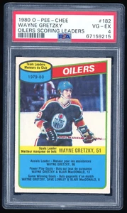 Wayne Gretzky TL 1980-81 O-Pee-Chee #182 Edmonton Oilers OPC PSA 4 VG-EX - Picture 1 of 2