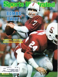 1982 11/8 Sports Illustrated,Football magazine,John Elway,Stanford 1st Cover VG - Picture 1 of 4