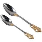 4 pcs 8.3 Inches, 6.6 Inches Stainless Steel Dessert Fork  Fruit