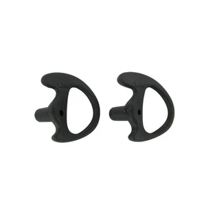 Black Replacement Extra Small Earmold Earbud Left Side Two-Way Radio 2 Pack  - Picture 1 of 2
