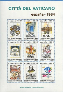 ITALY - POSTER STAMP - CHIUDILETTERA 1984 VATICANO - ESPANA (L0172-204) - Picture 1 of 1