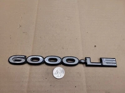 Pontiac OEM 1985-1991 Bonneville 6000 LE Chrome Emblem Badge Logo Nameplate Name — 第 1/3 张图片