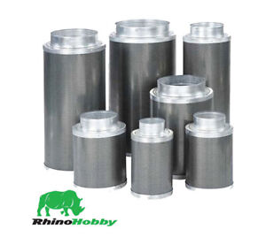 Rhino Hobby Filtro de 8 Pulgadas de 200 X 400 mm 900M3/Hr Hidroponía