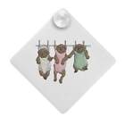 'Puppies On Washing Line' Suction Cup Car Window Sign (CG00011484)