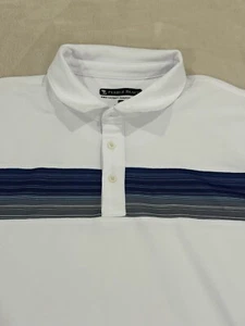 Pebble Beach Men's Dry-Luxe Performance Golf SS Polo Shirt White Size 2XL - Picture 1 of 6