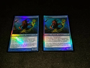 MTG 1x Shadowmoor blue uncommon LP German FOIL Cursecatcher ships w/ tracking - Picture 1 of 2