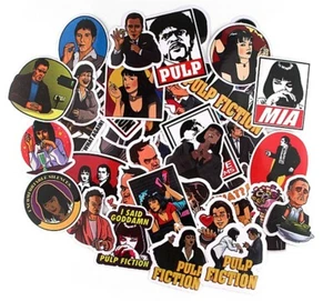 Pulp Fiction Movie Themed Lot of 37 Assorted Sticker Decals - Picture 1 of 1