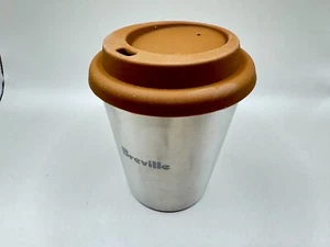 Original Breville Reise Kaffeebecher Tasse 7 Unzen Edelstahl mit Silikondeckel Neu - Bild 1 von 2