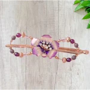 Lilla Rose Flexi - Clip 3972 Orquídea Barrette Niquelado - Imagen 1 de 1