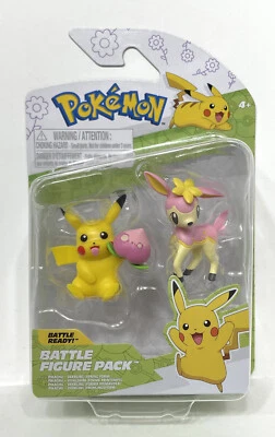Jazwares Pokemon Battle Figure Pack Pikachu + Deerling (Spring Form) (PKW4105) Foto 1 de 2
