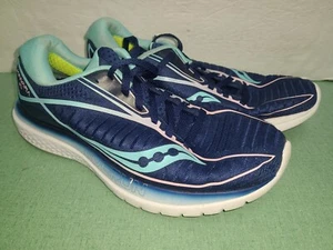 Saucony Womens Kinvara 10 S10467-1 Blue Mint Running Shoes Lace Up Size 7.5 - Picture 1 of 6