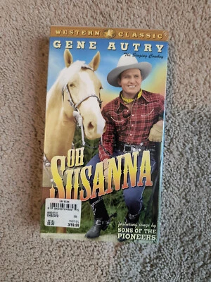 OH SUSANNA (B&W VHS) Gene Autry/Smiley Burnette/Frances Grant Sealed Brand New - Image 1 of 2