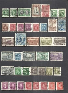 CANADA VARIOUS USED ISSUES 1937 - 1951 - Picture 1 of 2