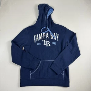 Tampa Bay Devil Rays Hoodie Pullover Herren Medium Fanatics Fleece Navy Weiß - Bild 1 von 11