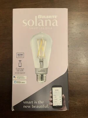 Bulbrite Solana ST18 WiFi Connected Edison Filament LED Smart Light Bulb 60 Watt - Image 1 of 4