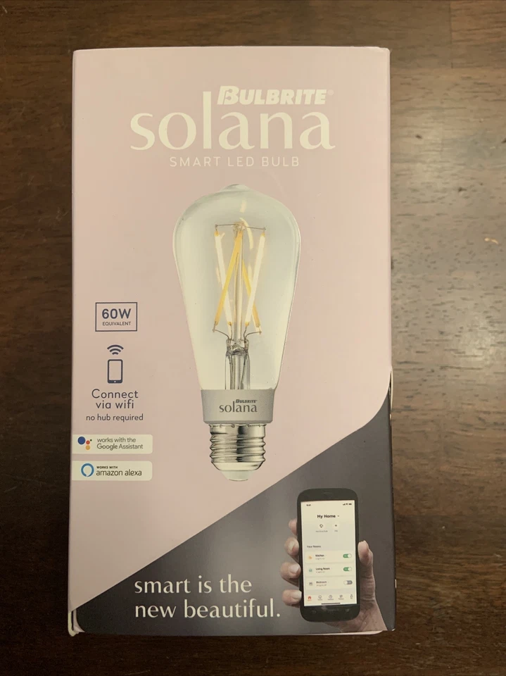 Bulbrite Solana ST18 WiFi Connected Edison Filament LED Smart Light Bulb 60 Watt - Image 1 of 4