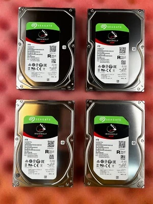 16TB 4x Seagate IronWolf Pro 4TB ST4000NE001 NAS HDD - PERFECT 6mo WARRANTY - Image 1 of 4