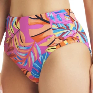 NWT Bar III Womens High-Waist Paradise Palms Swim Bottom Size L - Picture 1 of 8