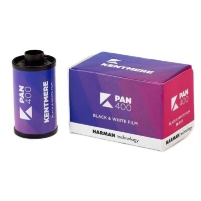 Kentmere Pan 400 Black & White Negative Film (35mm Roll Film, 36 Exp., 1 Roll) - Image 1 of 3