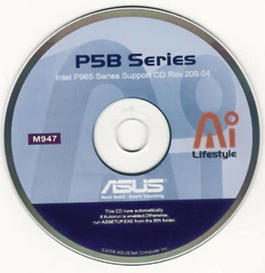 Disco de instalación de controladores de placa base ASUS P5B-E Y P5B-E DELUXE M947 - Imagen 1 de 1