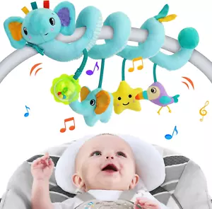 Spiral Car Seat Activity Toy, Stroller Arch Toy, Baby Crib Toys Hanging for Infa - Picture 1 of 15
