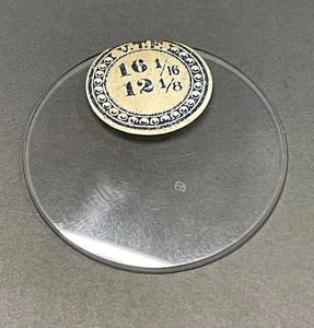 16-1/16 Ligne NOS Glas Taschenuhr Kristall - Bild 1 von 3