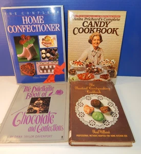 4 Vintage Candy Making Confections Sweets Nougats Pritchard Walden Cookbooks lot - Picture 1 of 21