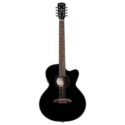 Guitarra Eléctrica Acústica Alvarez Modelo ABT60ce 8 Cuerdas Barítono Negra Foto 1 de 4