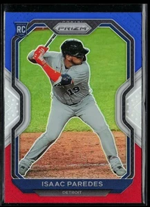 2021 Panini Prizm Prizms Red White and Blue #43 Isaac Paredes RC - Picture 1 of 2