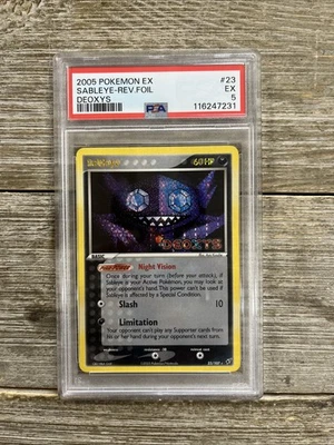 Graded PSA 5 2005 Pokemon Ex Sableye-Rev.Foil Deoxys #23 - Image 1 of 2