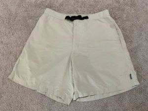 Pantaloncini Vintage Patagonia River Uomo Taglia Large Cintura Baggies Nylon Cachi 7,5" - Foto 1 di 10