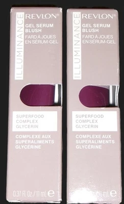 Revlon Illuminance Gel Serum Blush Superfood Complex 140 Brilliant Berry X 2 - Image 1 of 4